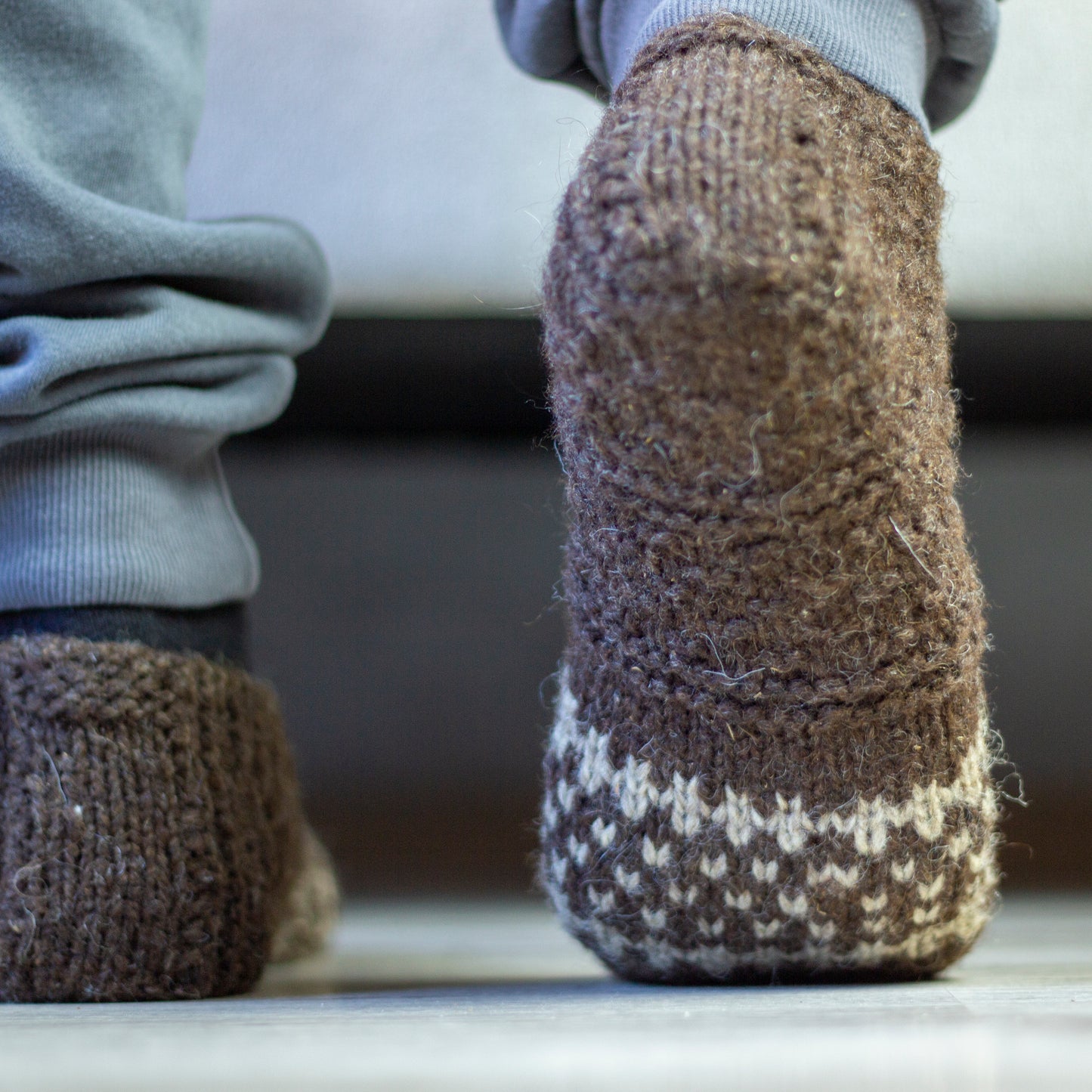 natural wool slippers hand crafted