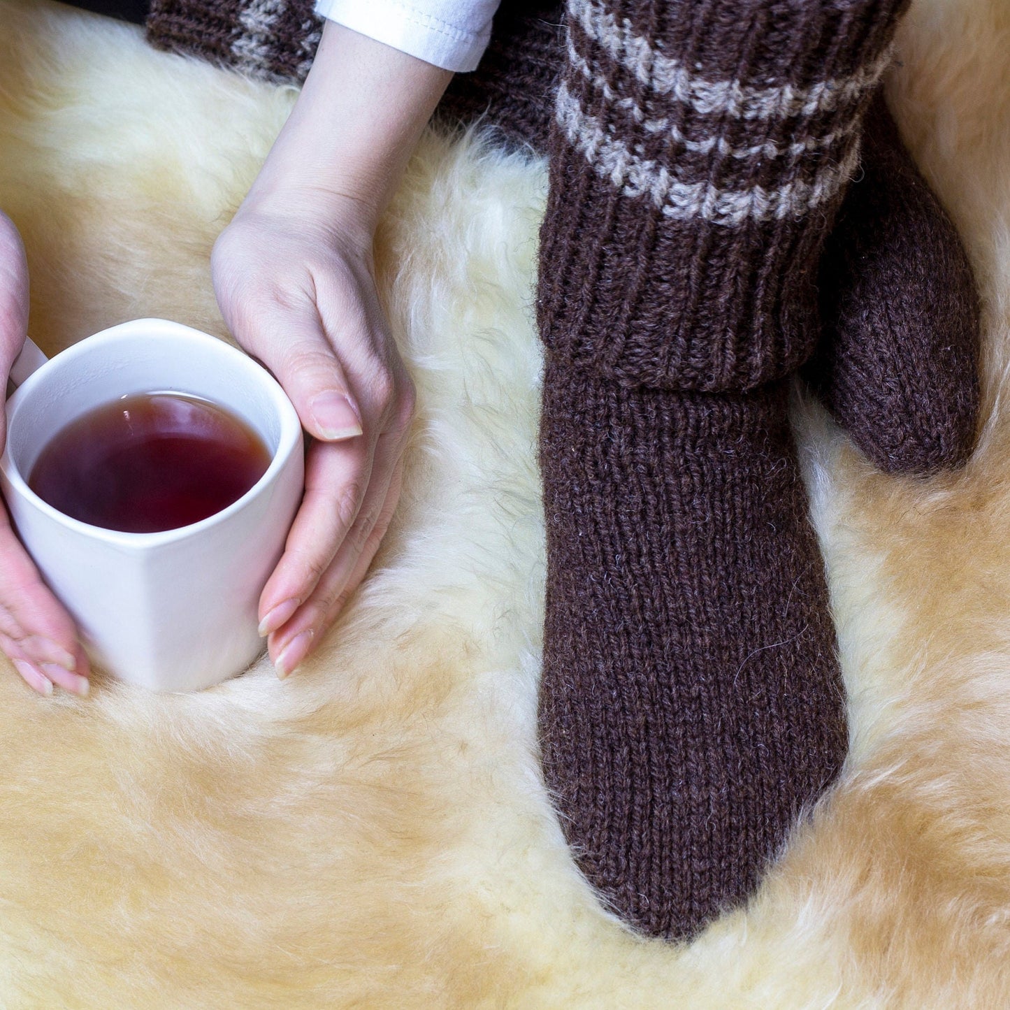 cozy wool house socks