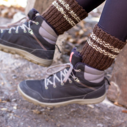 Handgemachte dicke, warme Wintersocken aus 100 % Wolle aus Bulgarien 