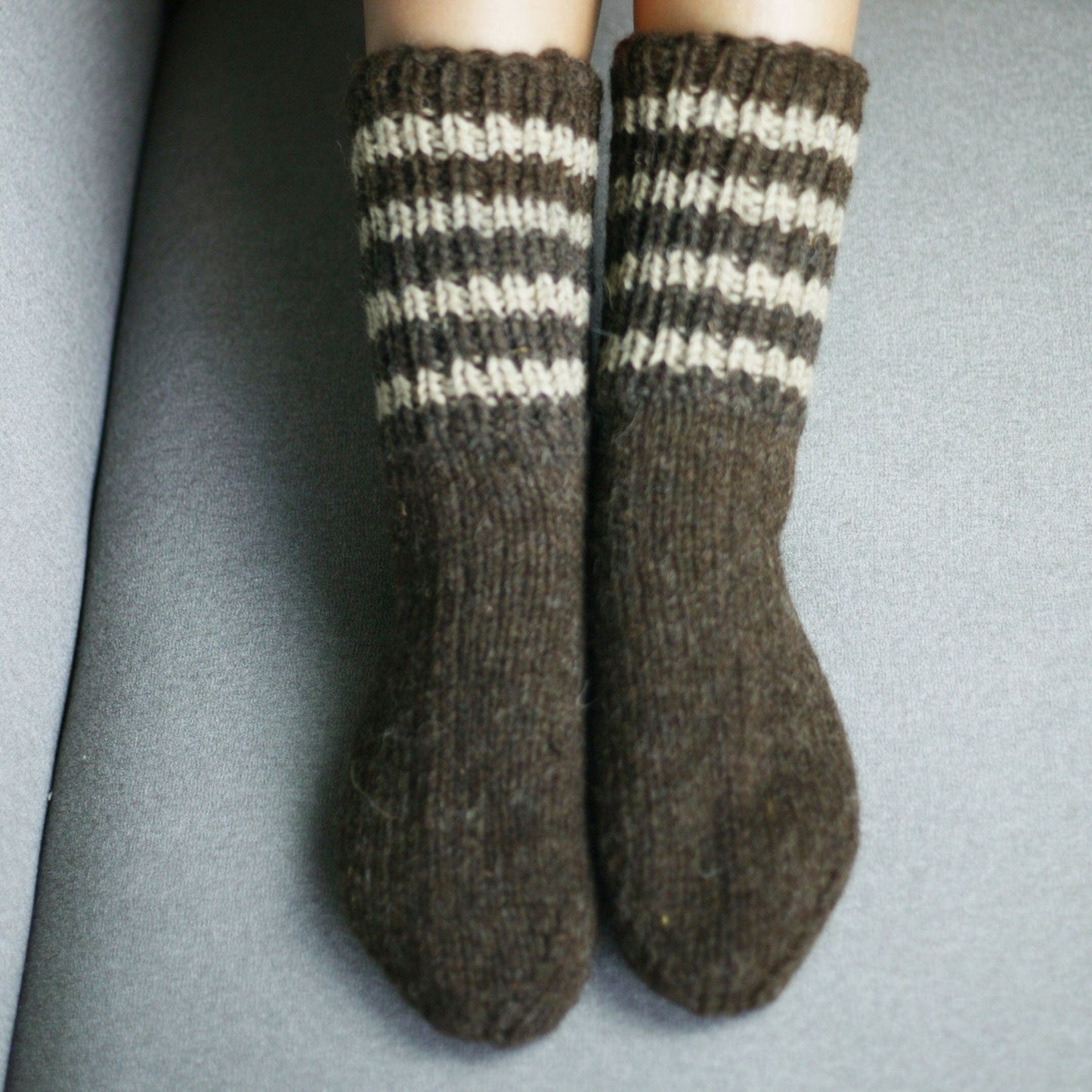 Hand-Knit Made to order 100% Wool Socks