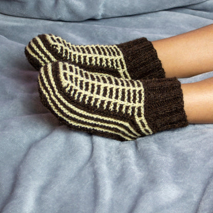 100% Sheep Wool Handmade Knitted Slippers
